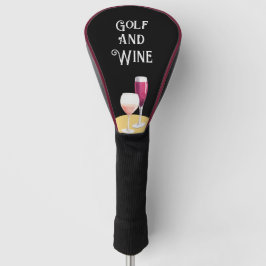 Golf und Wein für Golfspieler Headcover