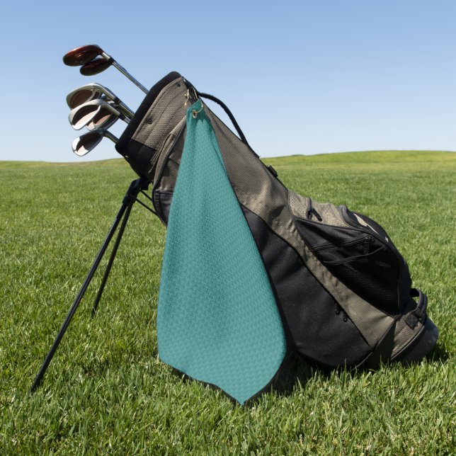 Golf Une serviette de main à texture de gaufre sarcelle (Vert)
