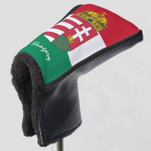Golf Ungarn & Ungarische Flagge / Golf Clubs Abdec Headcover