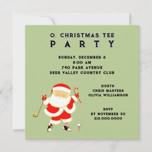 Golf-Urlaubsparty-Einladungen Einladung