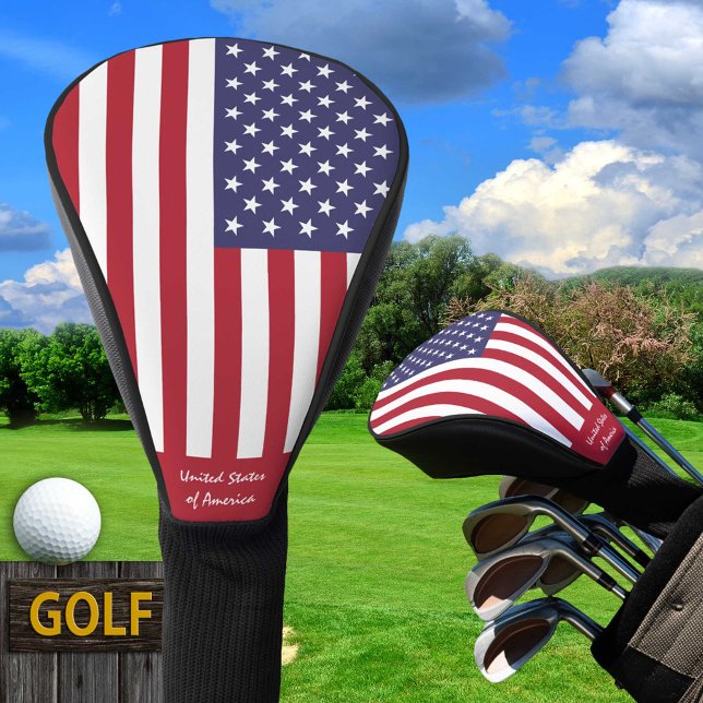 Golf USA & American Flag / Golf Clubs Covers Golf Headcover (Von Creator hochgeladen)