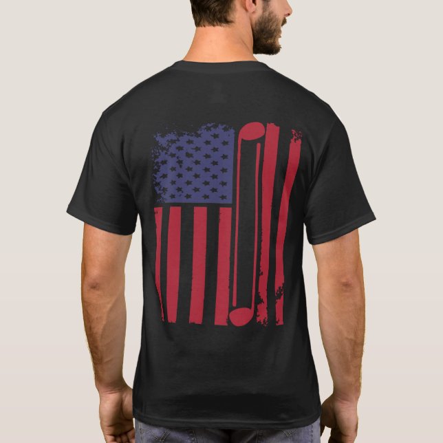 Golf USA Flag T-Shirt (Rückseite)