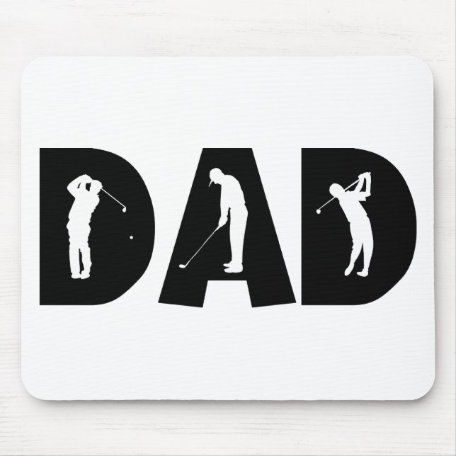 Golf-Vater-Geschenk Mousepad (Vorne)