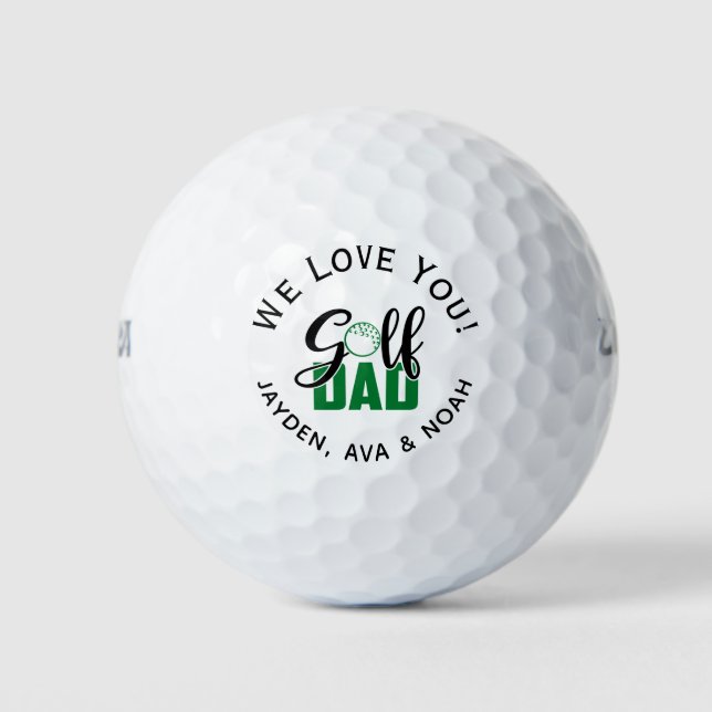Golf Vater Green Golfball (Vorderseite)