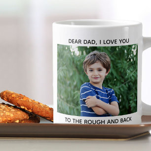 Golf Vater I Liebe Sie zu Rough and Back 2 Foto Jumbo-Tasse