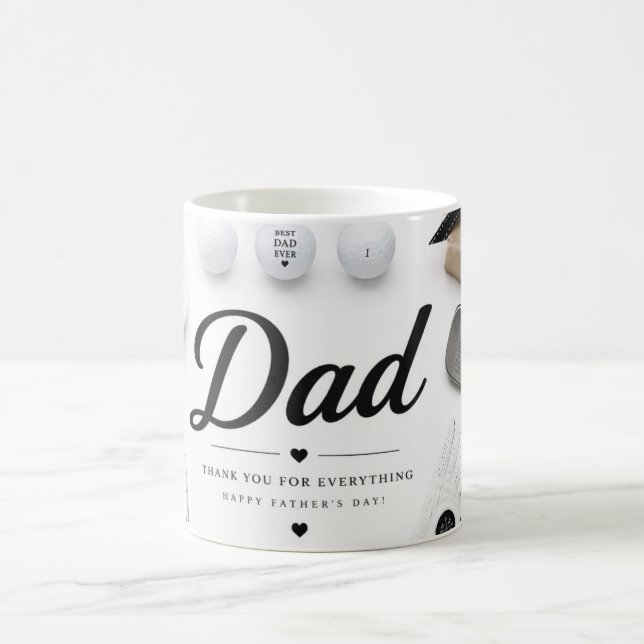 Golf-Vater Vatertag Kaffeetasse (Mittel)