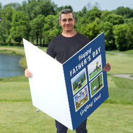 Golf Vatertag 4 Foto Collage Card für Golfer