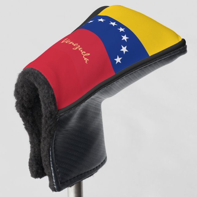 Golf Venezuela & Venezuela Flagge / Golf Clubs Abd Golf Headcover (3/4 Vorderseite)