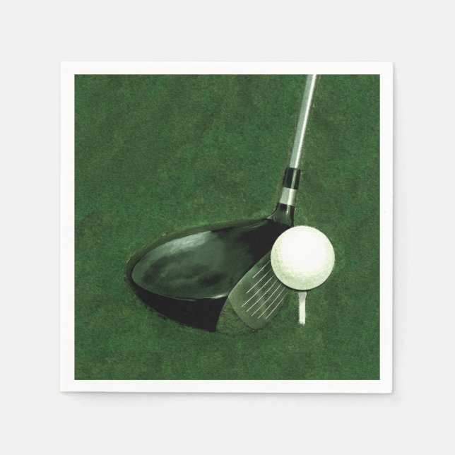 Golf-Veranstaltungsparty Serviette (Vorderseite)