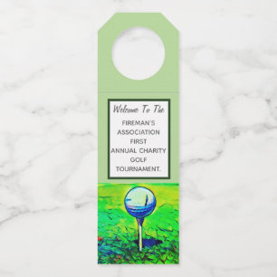 Golf-Veranstaltungsturnier Charity-Flaschenaufhäng Flaschenanhänger