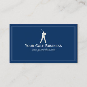 Golf-Verein-Marine-Blau-schlichtes einfaches Visitenkarte