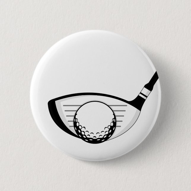 Golf-Verein u. Ball-Abzeichen Button (Vorderseite)