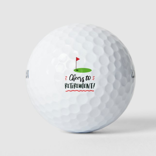 Golf Vermietung mit Golf Flagge Golf Balls Golfball (Vorderseite)