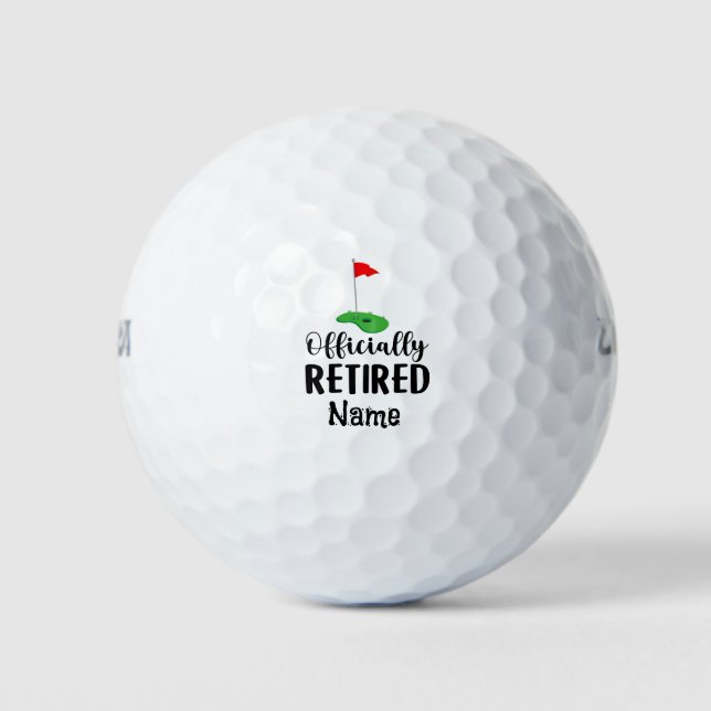 Golf Vermietung mit Golf Flagge Golf Balls Golfball (Vorderseite)