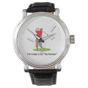 Golf versuchen, die Fairway zu erreichen Armbanduhr