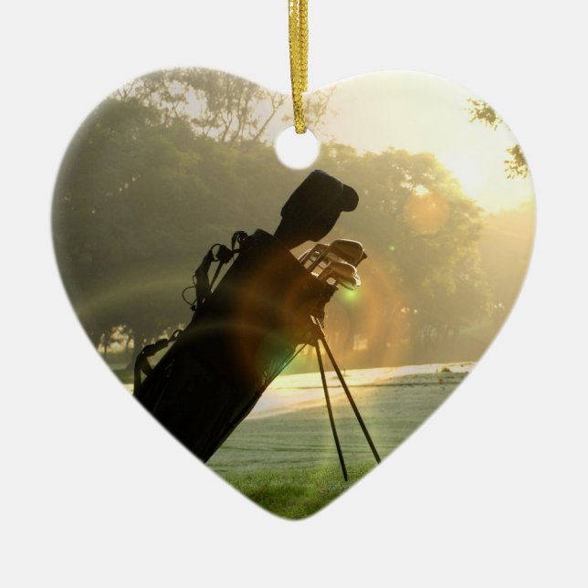Golf-Verzierung Keramik Ornament (Vorne)