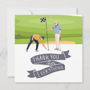 Golf Vielen Dank für Ihre Karte für Golfer