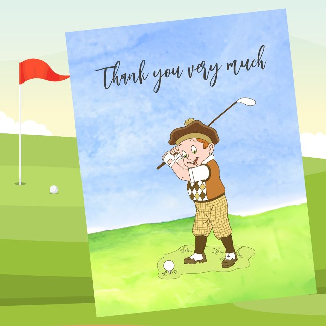 Golf Vielen Dank für Ihre Karte für Golfer (Von Creator hochgeladen)
