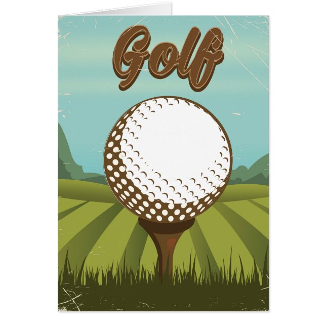 Golf Vintag Style Poster (Vorne)