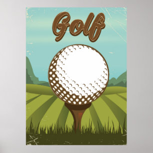 Golf Vintage-Stil Poster