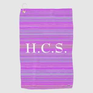 Golf Violette de serviette de Golfer avec stries HAMbyW