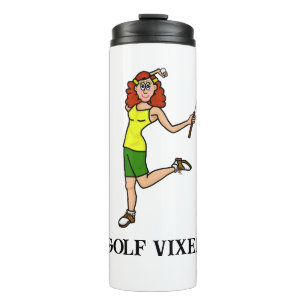 Golf Vixen Female Golfer Thermal Tumbler Thermosbecher