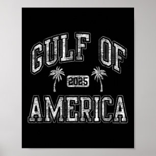 Golf von 2025 Amerika Vintag Palmen Bäume sonnig Poster