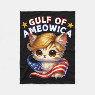 Golf von Ameowica Amerika Mexiko Trump Haar Katzen Fleecedecke