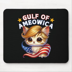 Golf von Ameowica Amerika Mexiko Trump Haar Katzen Mousepad