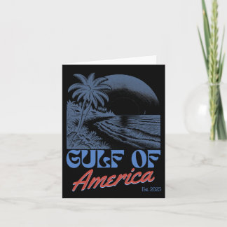 Golf von Amerika Est 2025 Retro Vintag Beach 6 Karte