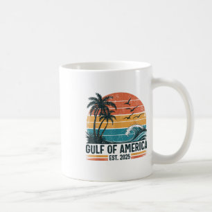 Golf von Amerika Est 2025 Retro Vintager Strand Kaffeetasse