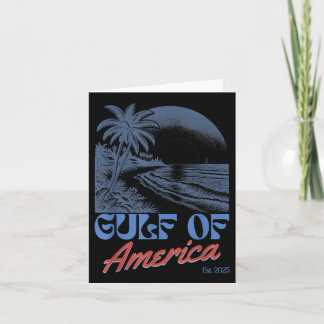 Golf von Amerika Est 2025 Retro Vintager Strand Karte