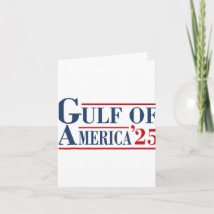 Golf von Amerika Est 2025 USA Flag Gul Karte