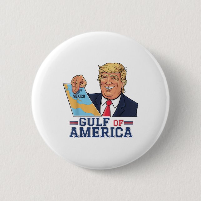 Golf von Amerika Funny Golf von Mexiko 4. Juli Button (Vorderseite)