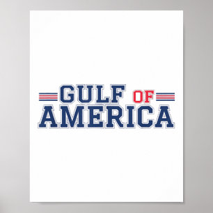 Golf von Amerika Funny Golf von Mexiko 4. Juli Poster