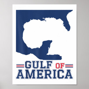 Golf von Amerika Funny Golf von Mexiko 4. Juli Poster