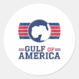 Golf von Amerika Funny Golf von Mexiko 4. Juli Runder Aufkleber