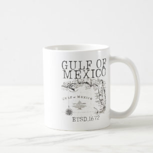 Golf von Amerika Funny Golf von Mexiko Flag Karte Kaffeetasse