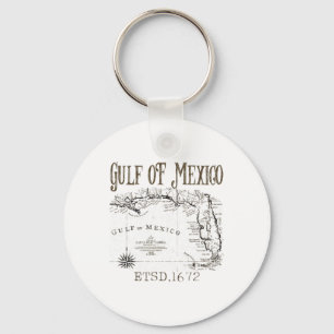 Golf von Amerika Funny Golf von Mexiko Flag Karte Schlüsselanhänger