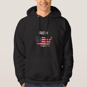 Golf von Amerika Funny Trump USA Map Flag Hoodie