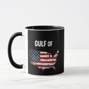 Golf von Amerika Funny Trump USA Map Flag Tasse