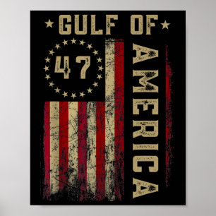Golf von Amerika Funny US Flag Flag 2 Poster