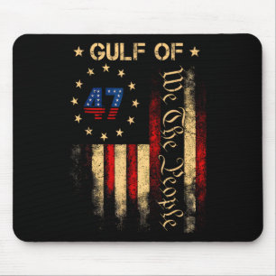Golf von Amerika Funny US Flag Flag 6 Mousepad