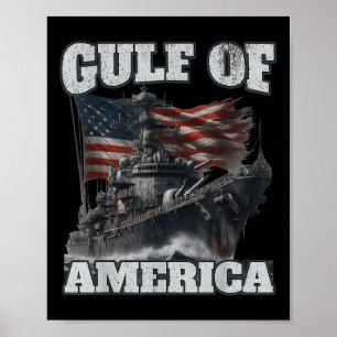 Golf von Amerika Funny US Flag Männer Frauen Poster