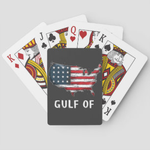 Golf von Amerika Lustig Trump Ostküste Mexiko Spielkarten