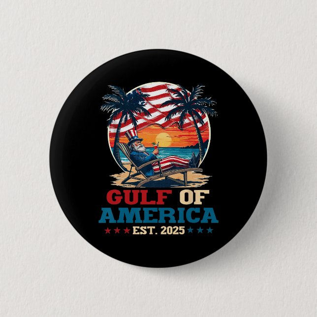 Golf von Amerika Mexiko Golf östlich 2025 US ameri Button (Vorderseite)