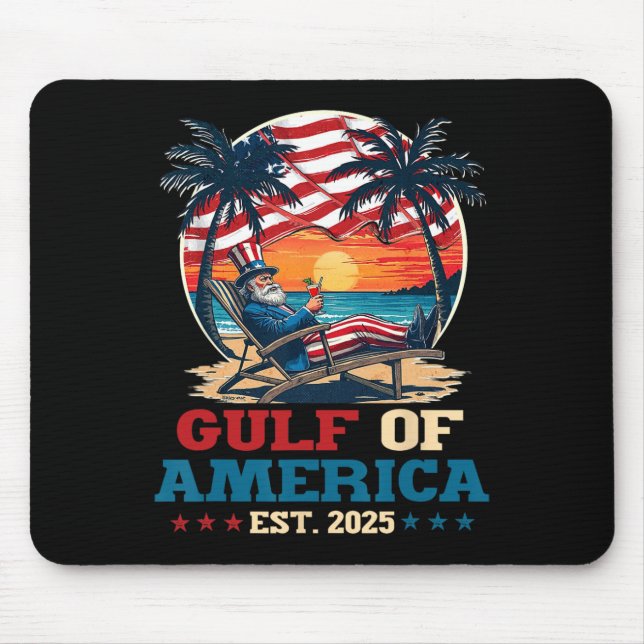 Golf von Amerika Mexiko Golf östlich 2025 US ameri Mousepad (Vorne)
