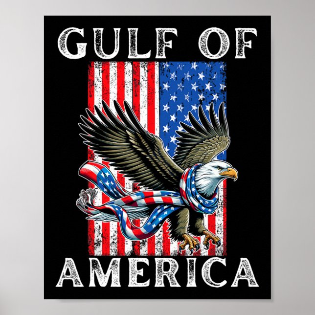 Golf von Amerika Mexiko Golf östlich 2025 US ameri Poster (Vorne)
