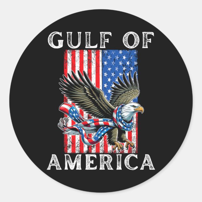 Golf von Amerika Mexiko Golf östlich 2025 US ameri Runder Aufkleber (Vorderseite)