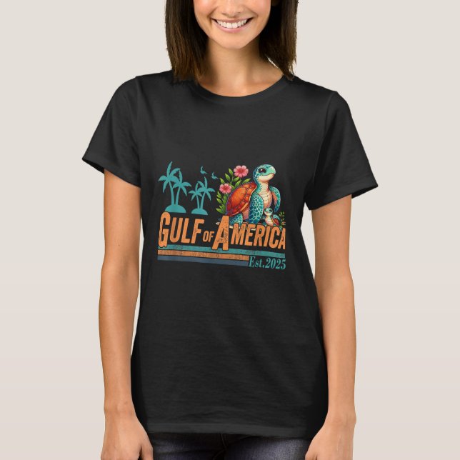 Golf von Amerika Osten 2025 Turtelgolf Mexiko T-Shirt (Vorderseite)